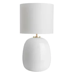 Austra Bordlampe Hvit 35*30 Hvit skjerm