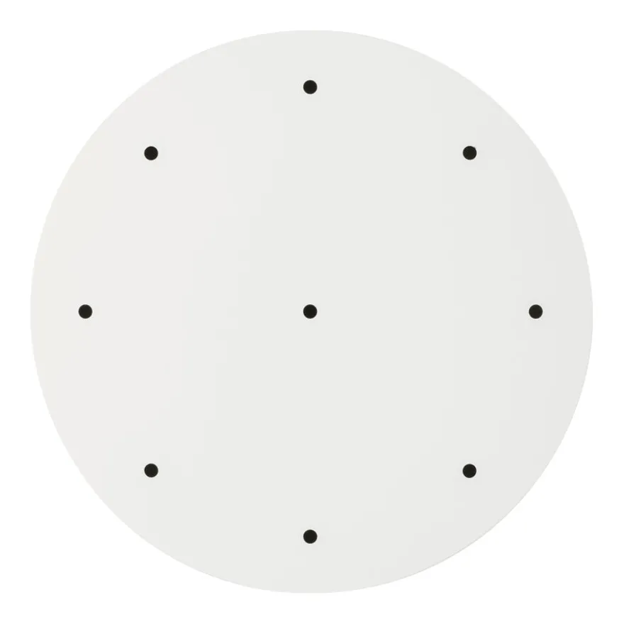 BALDAKIN HVIT RUND Ø400MM 9-HULL