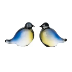 BLÅMEIS GLASSFIGUR 6CM 2PK
