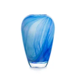 BLUE OCEAN VASE 24 CM BLÅ