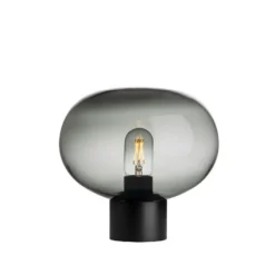 BORDLAMPE 4169 SMALL RØKGRÅ M. SORT SOKKEL