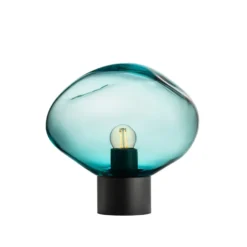 CRYSTAL STONE BORDLAMPE BLÅGRØNN