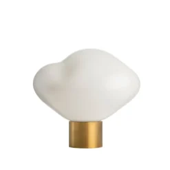 CRYSTAL STONE BORDLAMPE HVIT