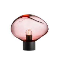 CRYSTAL STONE BORDLAMPE MORGENRØD