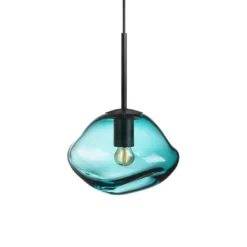 CRYSTAL STONE PENDELLAMPE BLÅGRØNN