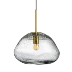 CRYSTAL STONE PENDELLAMPE KLAR SODA