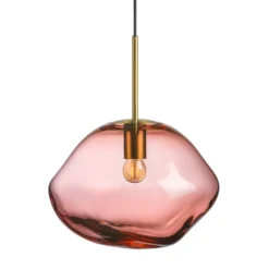 CRYSTAL STONE PENDELLAMPE MORGENRØD