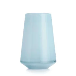 DUGG VASE 20 CM LYSEBLÅ