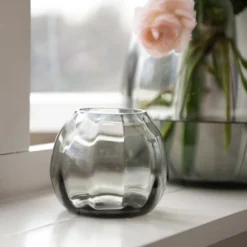 ELLA VASE 22 CM RØKGRÅ