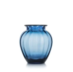 EMILY VASE 23 CM BLÅ OPTIKK