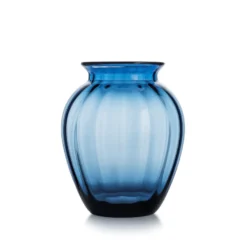 EMILY VASE 26,5 CM BLÅ OPTIKK