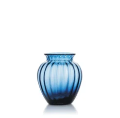 EMILY VASE 17,5 CM BLÅ OPTIKK