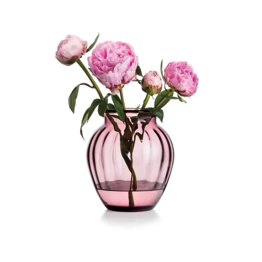 EMILY VASE 23 CM ROSA OPTIKK