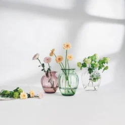 EMILY VASE 23 CM ROSA OPTIKK