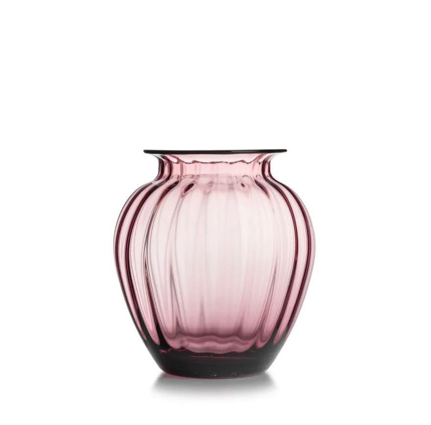 EMILY VASE 23 CM ROSA OPTIKK