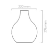 FORMA TAKLAMPE EMBLA SVART MATT