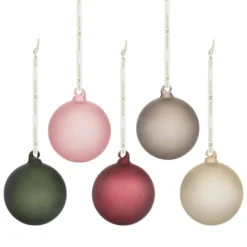GLASSKULER MIX FARGER FROSTET 5 PK