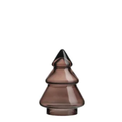 GLASSTRE GLATT MØRK KAKAO 9,8CM