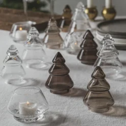 GLASSTRE GLATT MØRK KAKAO 12,7CM