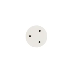 KLYNGE BALDAKIN HVIT RUND Ø120MM 3 HULL