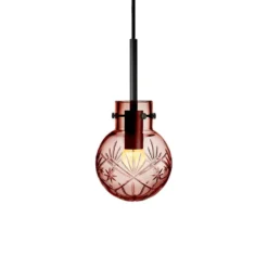 KRYSTALLKULE TAKLAMPE FINN MORGENRØD 120MM