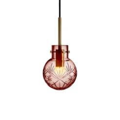 KRYSTALLKULE TAKLAMPE FINN MORGENRØD 120MM
