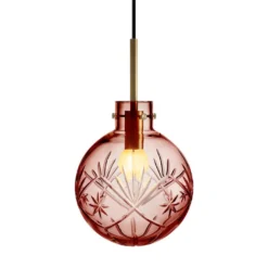 KRYSTALLKULE TAKLAMPE FINN MORGENRØD 200MM