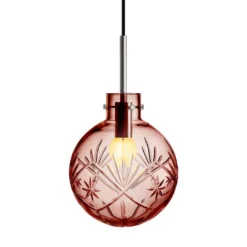 KRYSTALLKULE TAKLAMPE FINN MORGENRØD 200MM