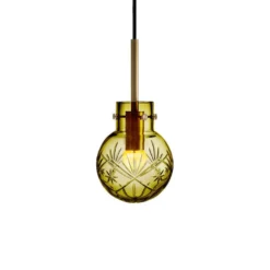 KRYSTALLKULE TAKLAMPE FINN OLIVEN 120MM