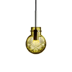 KRYSTALLKULE TAKLAMPE FINN OLIVEN 120MM