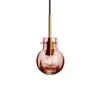 KRYSTALLKULE TAKLAMPE OPTIKK MORGENRØD 120MM