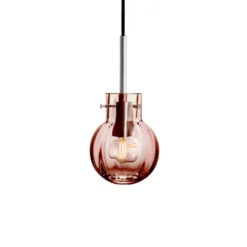 KRYSTALLKULE TAKLAMPE OPTIKK MORGENRØD 120MM