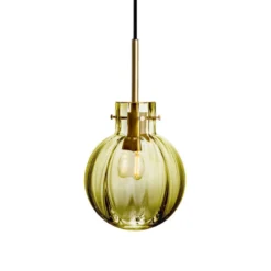 KRYSTALLKULE TAKLAMPE OPTIKK OLIVEN 160MM