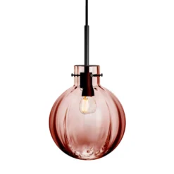 KRYSTALLKULE TAKLAMPE OPTIKK MORGENRØD 200MM