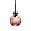 KRYSTALLKULE TAKLAMPE OPTIKK MORGENRØD 160MM