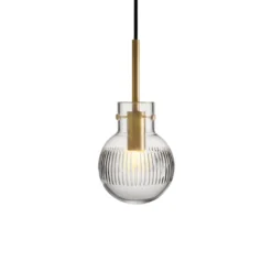 KRYSTALLKULE TAKLAMPE SKJÆR KLAR 120MM
