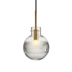 KRYSTALLKULE TAKLAMPE SKJÆR KLAR 160MM