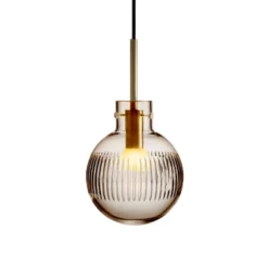 KRYSTALLKULE TAKLAMPE SKJÆR KAKAO 160MM