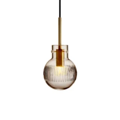 KRYSTALLKULE TAKLAMPE SKJÆR KAKAO 120MM