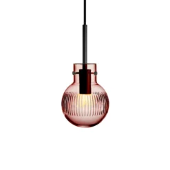 KRYSTALLKULE TAKLAMPE SKJÆR MORGENRØD 120MM