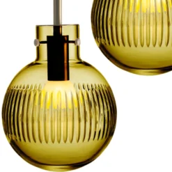 KRYSTALLKULE TAKLAMPE SKJÆR OLIVEN 160MM