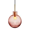 KRYSTALLKULE TAKLAMPE SODA MORGENRØD 200MM