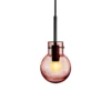KRYSTALLKULE TAKLAMPE SODA MORGENRØD 120MM