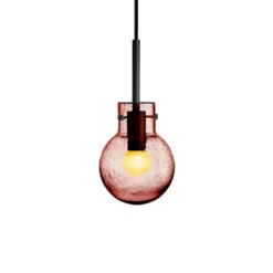 KRYSTALLKULE TAKLAMPE SODA MORGENRØD 120MM