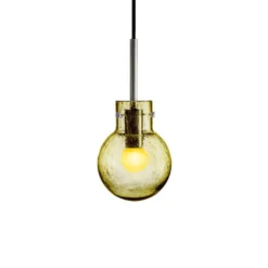 KRYSTALLKULE TAKLAMPE SODA OLIVEN 120MM