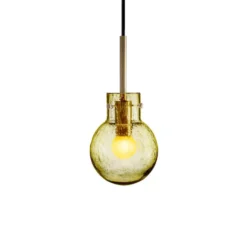 KRYSTALLKULE TAKLAMPE SODA OLIVEN 120MM