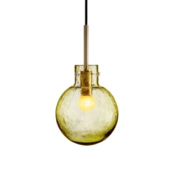 KRYSTALLKULE TAKLAMPE SODA OLIVEN 160MM
