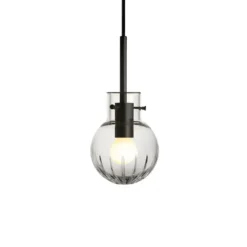 KRYSTALLKULE TAKLAMPE STOR STJERNE KLAR 120MM