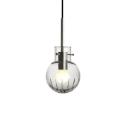 KRYSTALLKULE TAKLAMPE STOR STJERNE KLAR 120MM