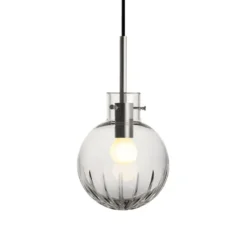 KRYSTALLKULE TAKLAMPE STOR STJERNE KLAR 160MM